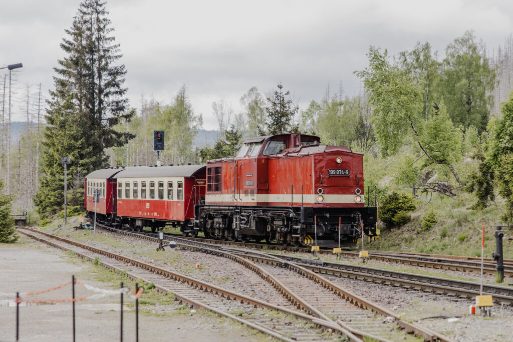 auf dem Weg zum Brocken Diesellok